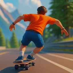 أيقونة Downhill Racing: Skate Race 3D